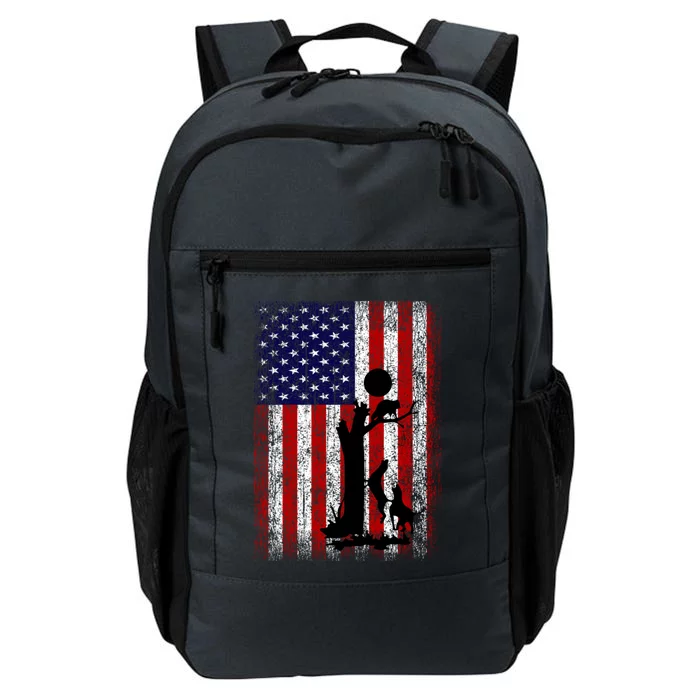 Patriotic Coon Hunting Dogs American Flag Gift Daily Commute Backpack