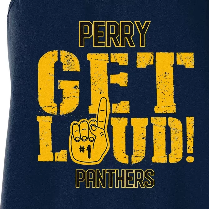 Perry County High School Get Loud Vikings Women's Racerback Tank