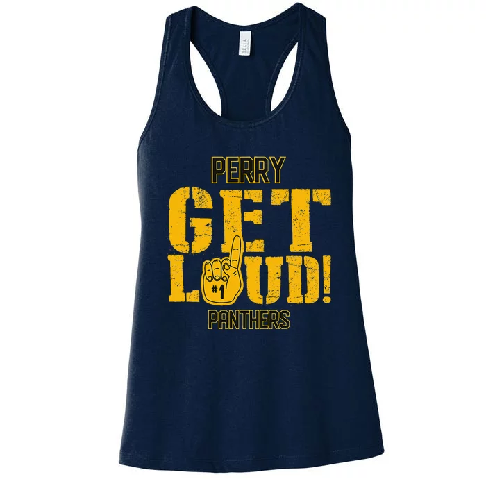 Perry County High School Get Loud Vikings Women's Racerback Tank