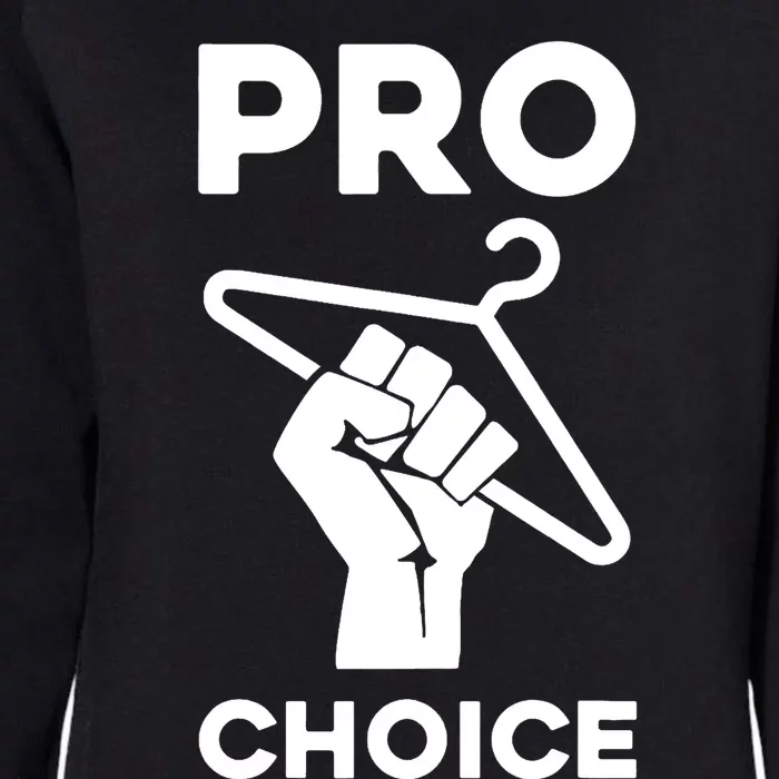 Prochoice Coat Hanger Womens California Wash Sweatshirt