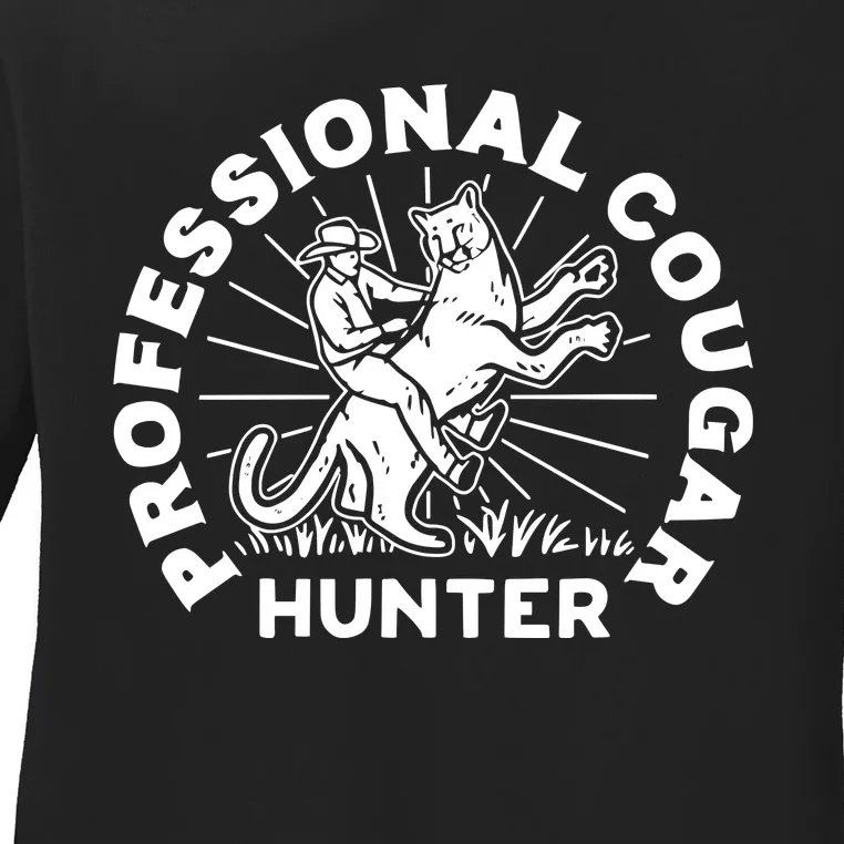 Professional Cougar Hunter Ladies Long Sleeve Shirt