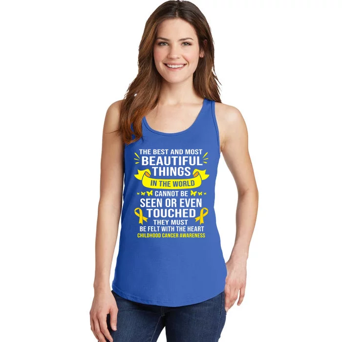 Pediatric Cancer Hood Cancer Warrior Gift Ladies Essential Tank