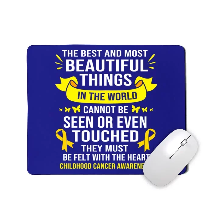 Pediatric Cancer Hood Cancer Warrior Gift Mousepad