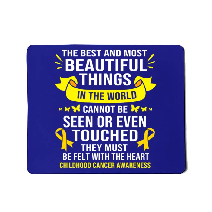 Pediatric Cancer Hood Cancer Warrior Gift Mousepad