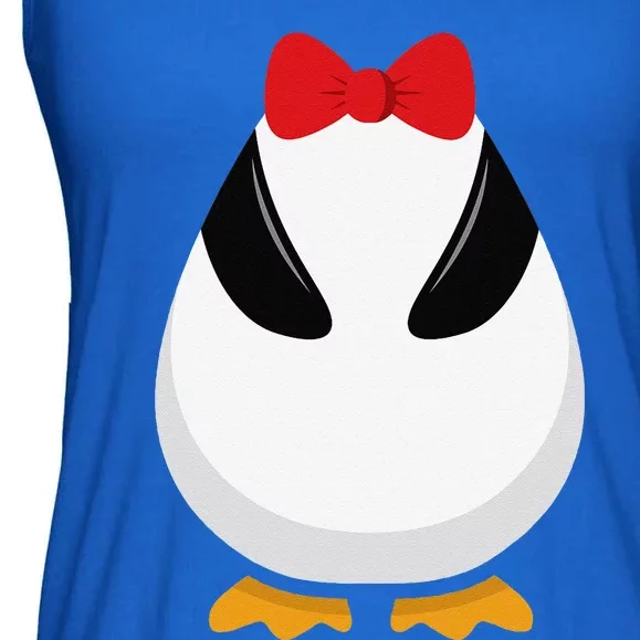 Penguin Costume Halloween Outfit Bowtie Cute Animal Ladies Essential Flowy Tank