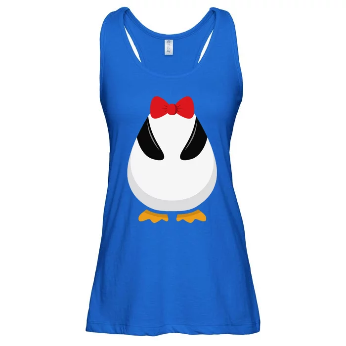 Penguin Costume Halloween Outfit Bowtie Cute Animal Ladies Essential Flowy Tank