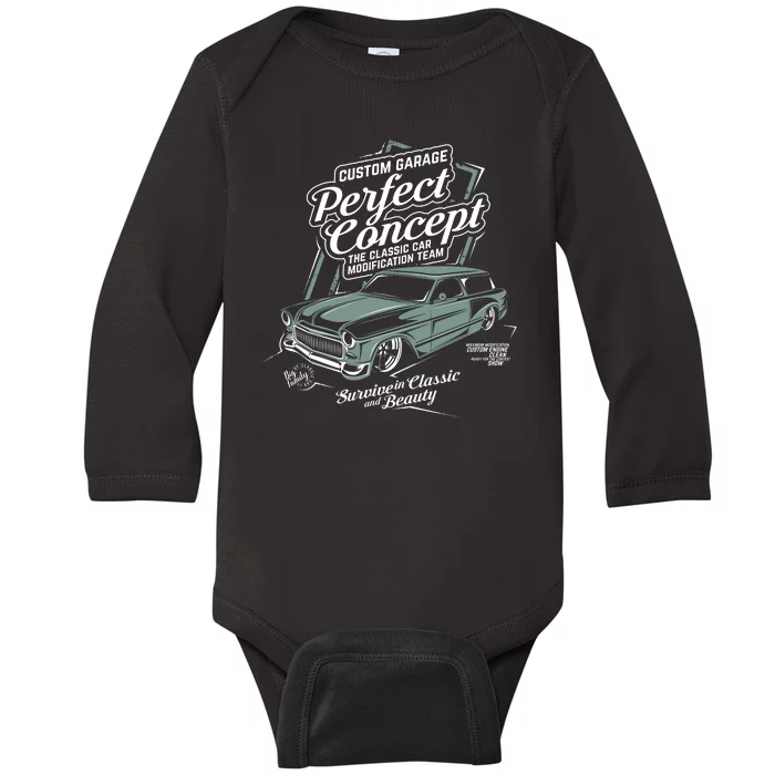 Prefect Concept Hot Rod Baby Long Sleeve Bodysuit