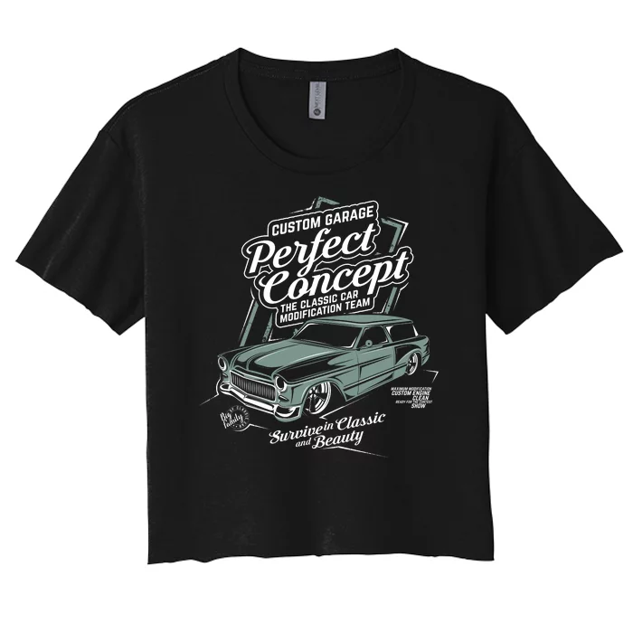 Prefect Concept Hot Rod Women's Crop Top Tee