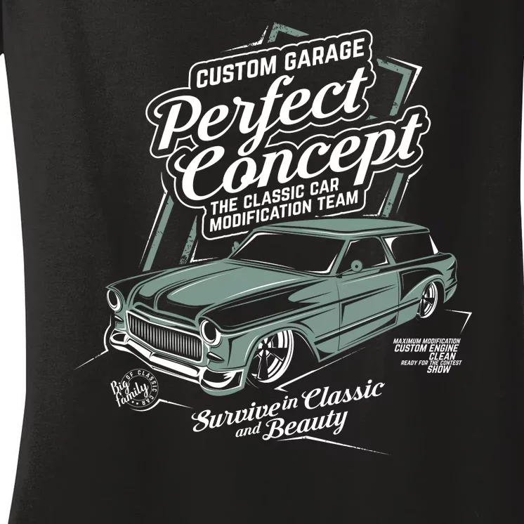 Prefect Concept Hot Rod Women's V-Neck T-Shirt