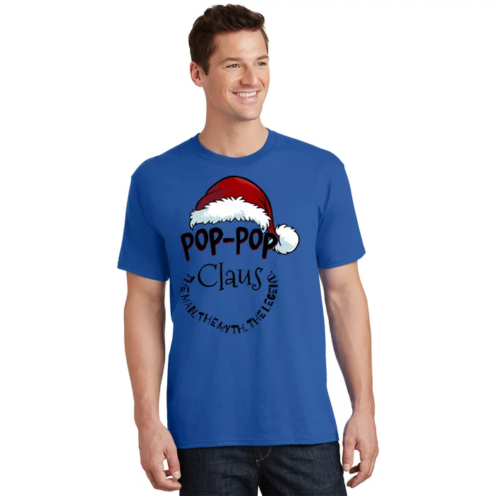 Poppop Claus Happy New Santa Claus Christmas Myth Legend Cute Gift T-Shirt