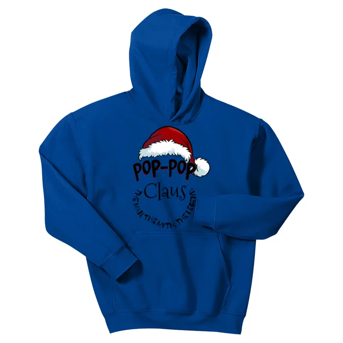 Poppop Claus Happy New Santa Claus Christmas Myth Legend Cute Gift Kids Hoodie