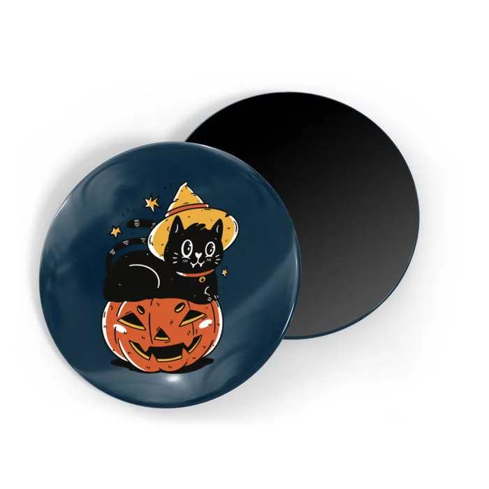 Pumpkin Cat Halloween Cute Festive Magnet