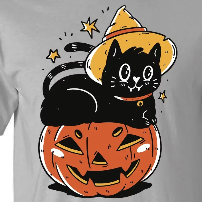 Pumpkin Cat Halloween Cute Festive Tall T-Shirt