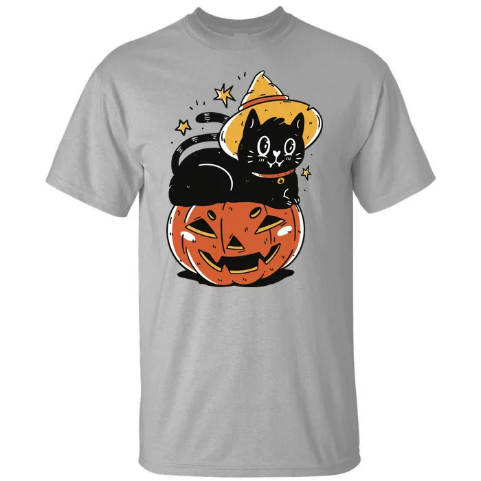 Pumpkin Cat Halloween Cute Festive Tall T-Shirt