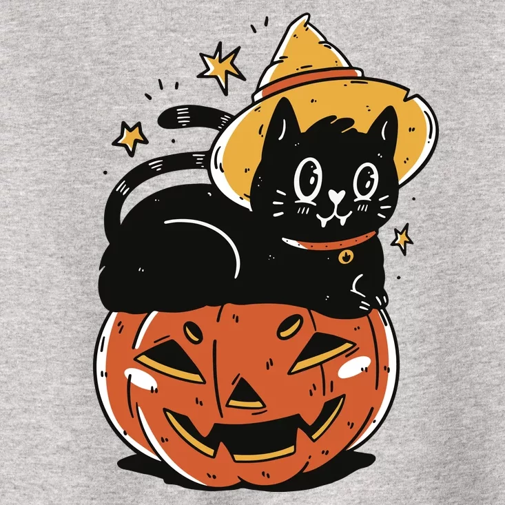 Pumpkin Cat Halloween Cute Festive Toddler T-Shirt