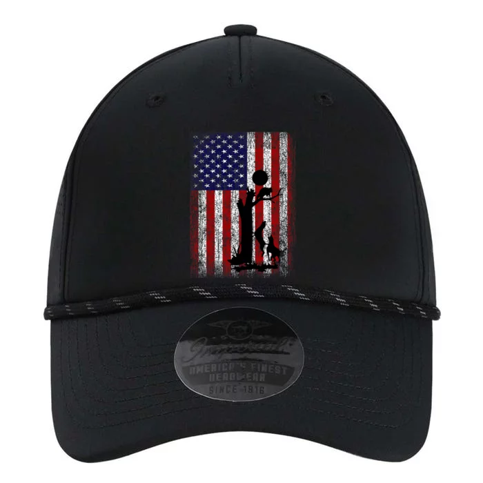 Patriotic Coon Hunting Dogs American Flag Performance The Dyno Cap