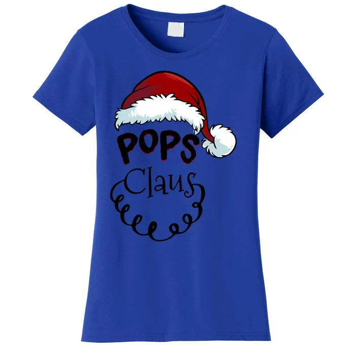 Pops Claus Happy New Santa Claus Family Christmas Gift Women's T-Shirt