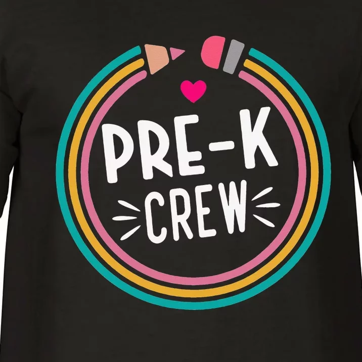 Prek Crew Happy First Day of School Preschool Teacher Comfort Colors T-Shirt