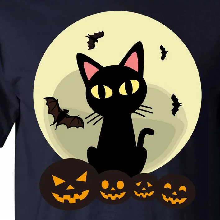 Pumpkin Cat Halloween Tall T-Shirt