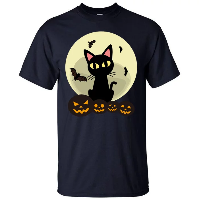 Pumpkin Cat Halloween Tall T-Shirt