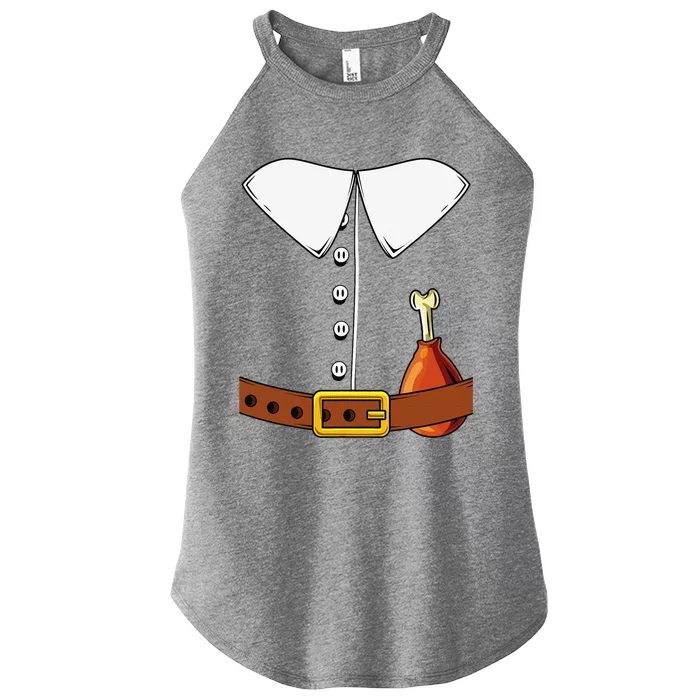 Pilgrim Costume Hat Colonist Thanksgiving Turkey Day Gift Women’s Perfect Tri Rocker Tank