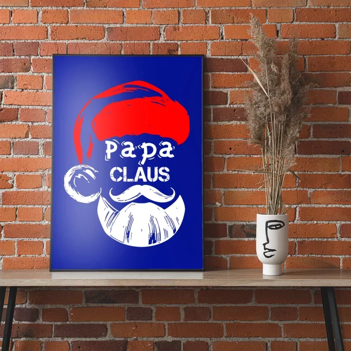 Papa Claus Happy Santa Claus Family New Christmas Funny Gift Poster