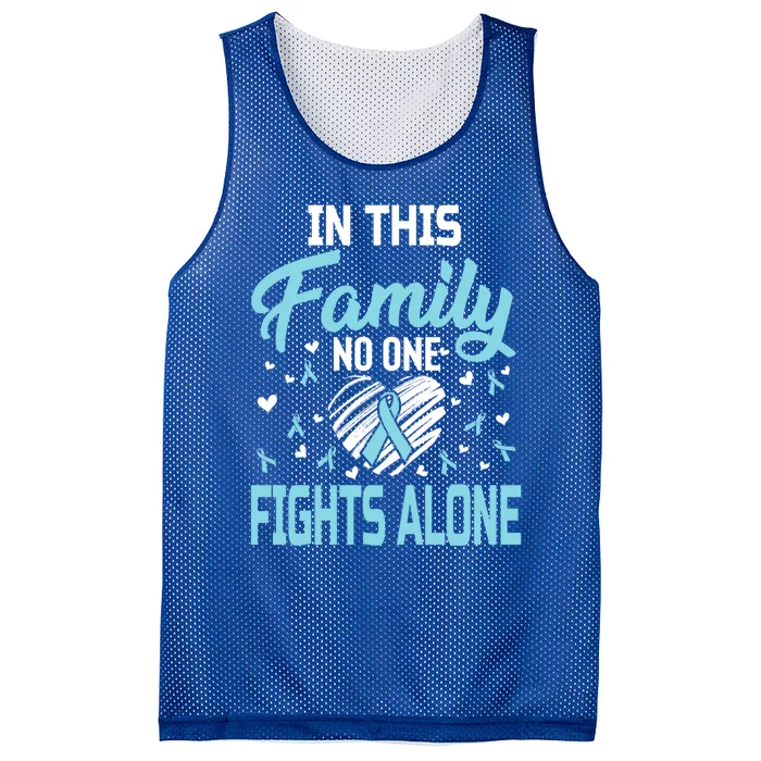 Prostate Cancer In This Family No One Fights Alone Gift Mesh Reversible Basketball Jersey Tank