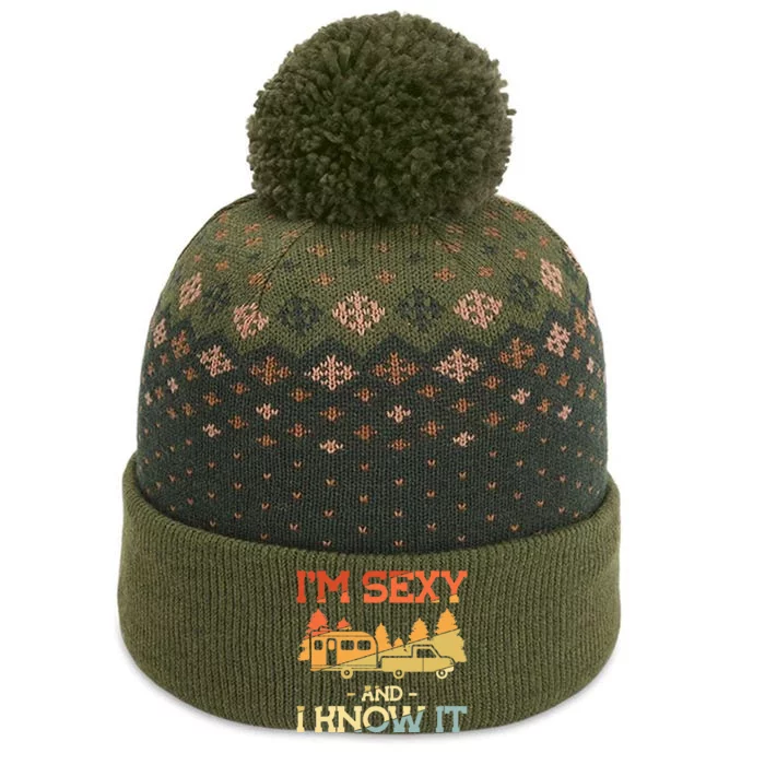 Pull caravan Im Sexy and I Know it Camping The Baniff Cuffed Pom Beanie