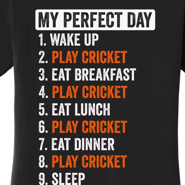 Playing Cricket Is My Therapy Cricketer Cricket Player Women's T-Shirt