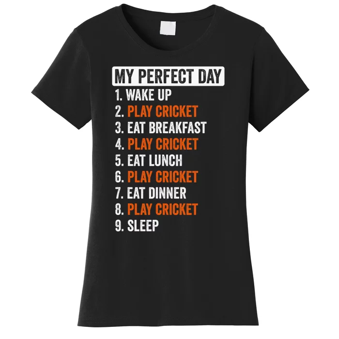 Playing Cricket Is My Therapy Cricketer Cricket Player Women's T-Shirt