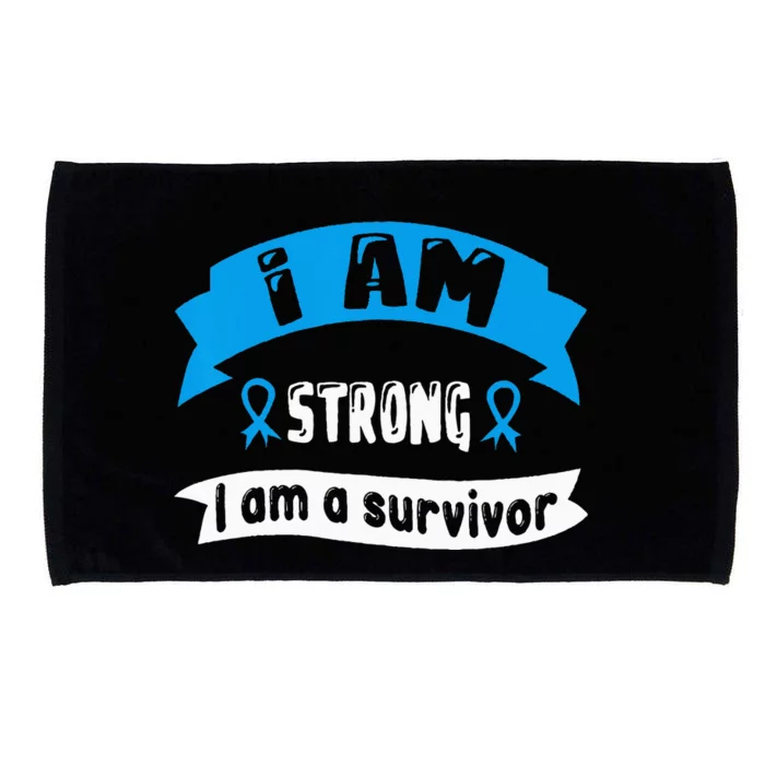 Prostate Cancer I Am Strong I Am A Survivor Microfiber Hand Towel