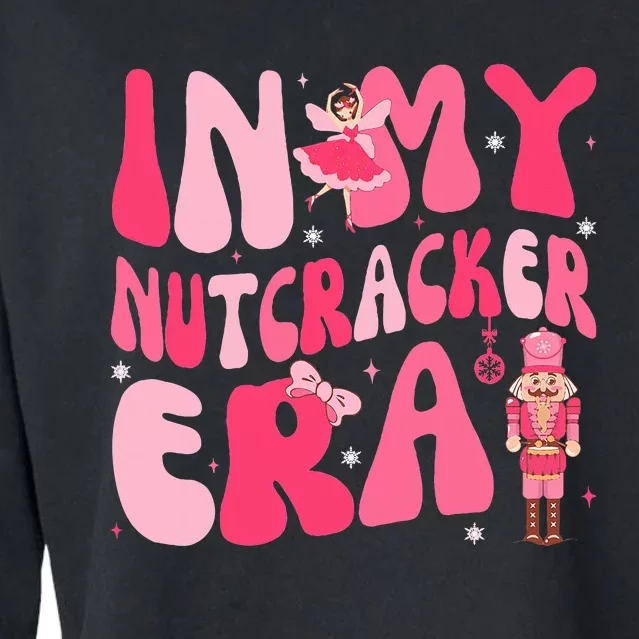 Pink Christmas In My Nutcracker Era Pink Nutcracker Ballet Cropped Pullover Crew