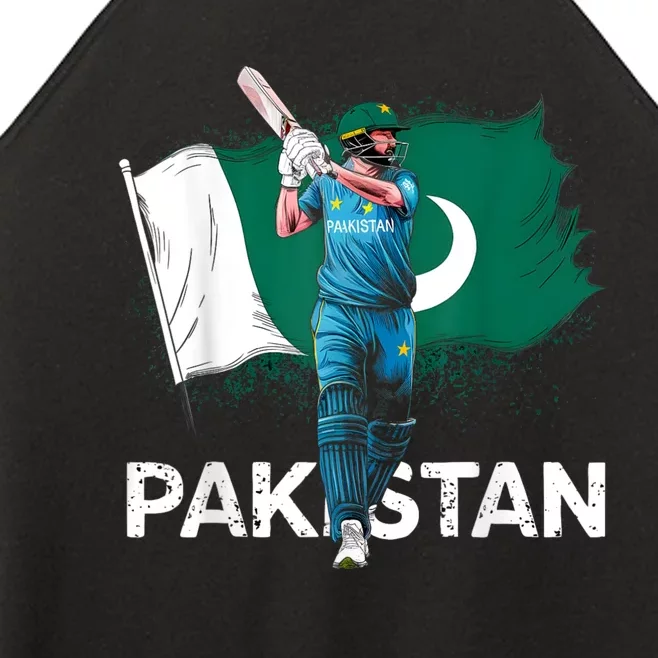 Pakistan Cricket Jersey 2024 Cricket Flag Of Pakistan Women’s Perfect Tri Rocker Tank