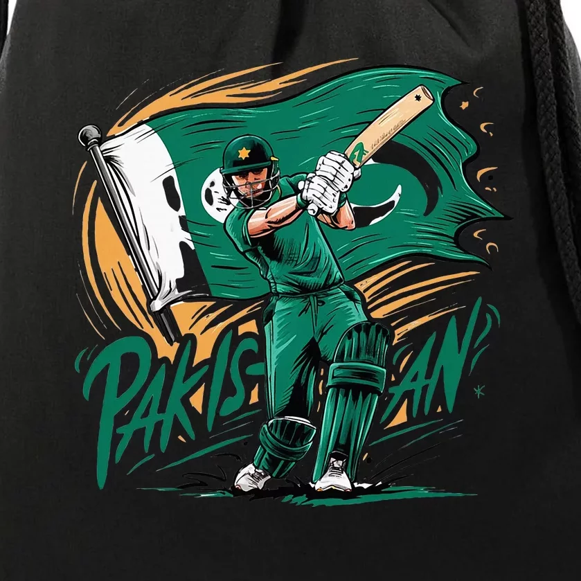 Pakistan Cricket Jersey 2024 Cricket Flag Of Pakistan Drawstring Bag