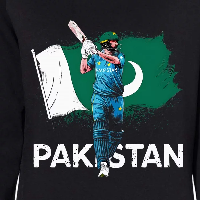 Pakistan Cricket Jersey 2024 Cricket Flag Of Pakistan Womens California Wash Sweatshirt