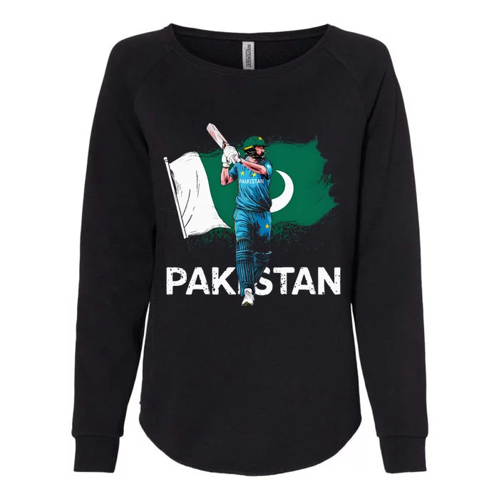 Pakistan Cricket Jersey 2024 Cricket Flag Of Pakistan Womens California Wash Sweatshirt