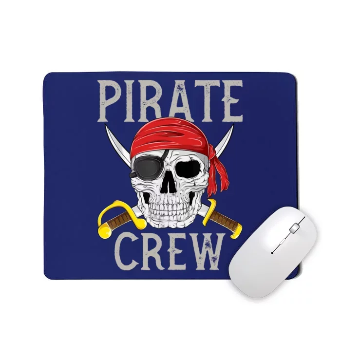 Pirate Crew Jolly Roger Flag Skull Family Matching Pirates Mousepad