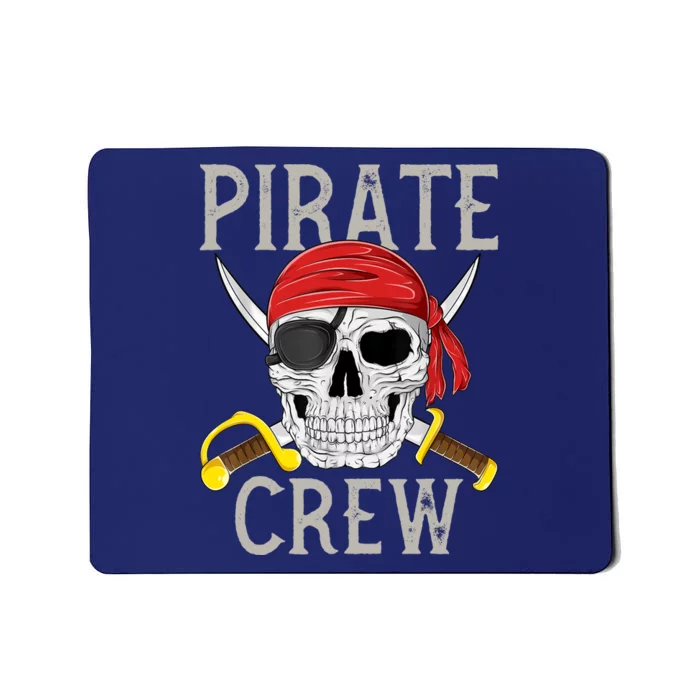 Pirate Crew Jolly Roger Flag Skull Family Matching Pirates Mousepad