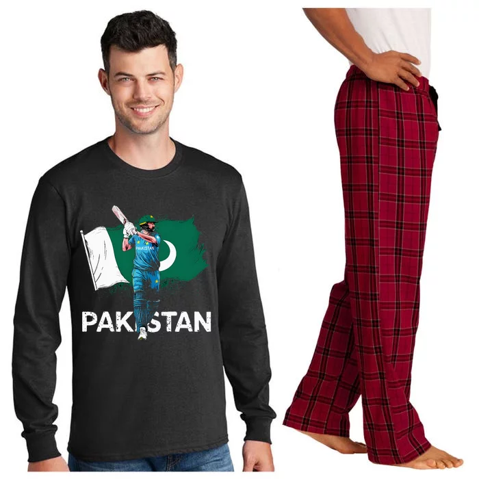 Pakistan Cricket Jersey 2024 Cricket Flag Of Pakistan Long Sleeve Pajama Set