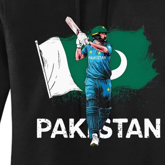 Pakistan Cricket Jersey 2024 Cricket Flag Of Pakistan Women's Pullover Hoodie