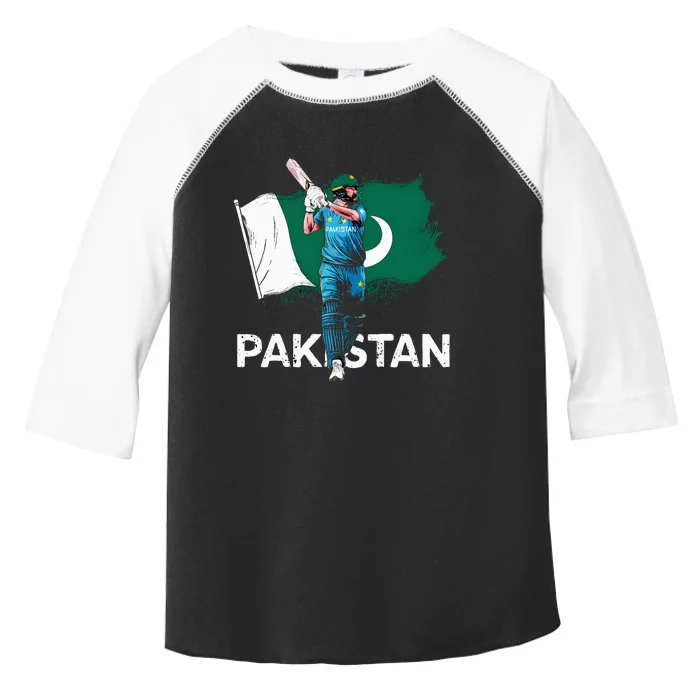 Pakistan Cricket Jersey 2024 Cricket Flag Of Pakistan Toddler Fine Jersey T-Shirt