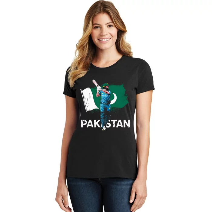 Pakistan Cricket Jersey 2024 Cricket Flag Of Pakistan Women's T-Shirt