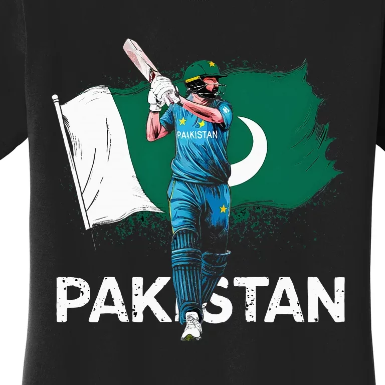 Pakistan Cricket Jersey 2024 Cricket Flag Of Pakistan Women's T-Shirt