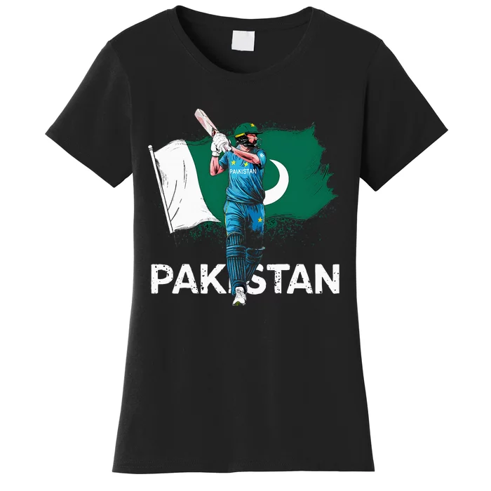 Pakistan Cricket Jersey 2024 Cricket Flag Of Pakistan Women's T-Shirt