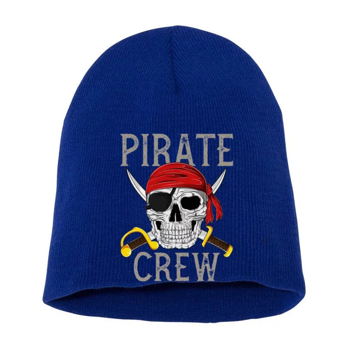 Pirate Crew Jolly Roger Flag Skull Family Matching Pirates Short Acrylic Beanie