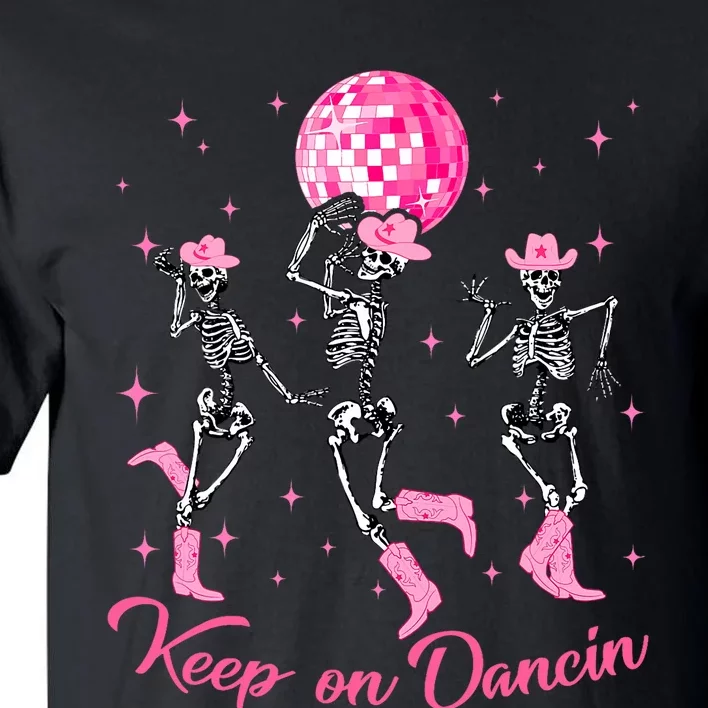 Pony Club Keep On Dancing Skeleton Cowgirl P.I.N.K Western Tall T-Shirt