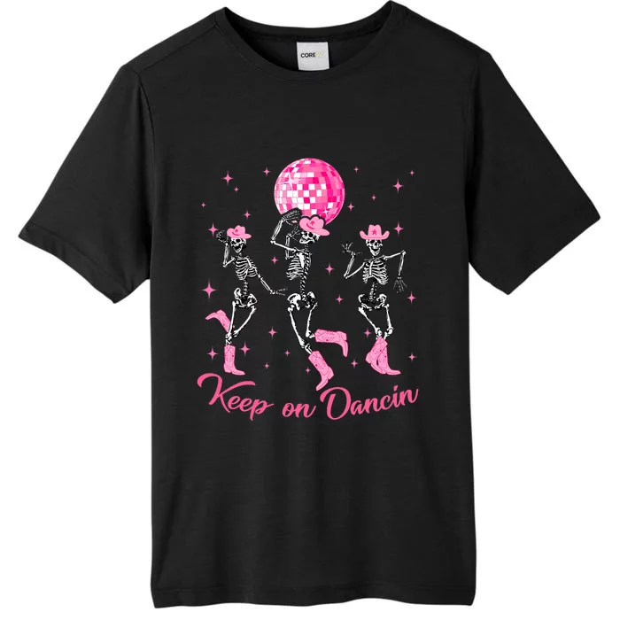 Pony Club Keep On Dancing Skeleton Cowgirl P.I.N.K Western ChromaSoft Performance T-Shirt