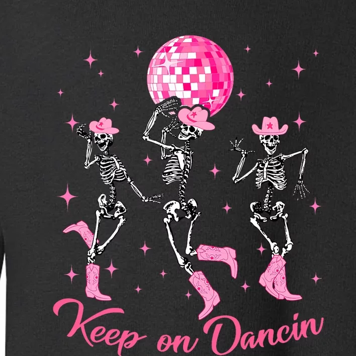 Pony Club Keep On Dancing Skeleton Cowgirl P.I.N.K Western Toddler Sweatshirt