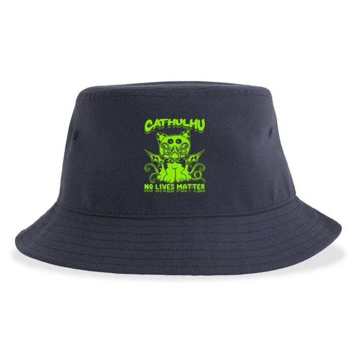 Praise Cathulhu Kitten Evil Demon Cat Kraken Monster Octopus Sustainable Bucket Hat