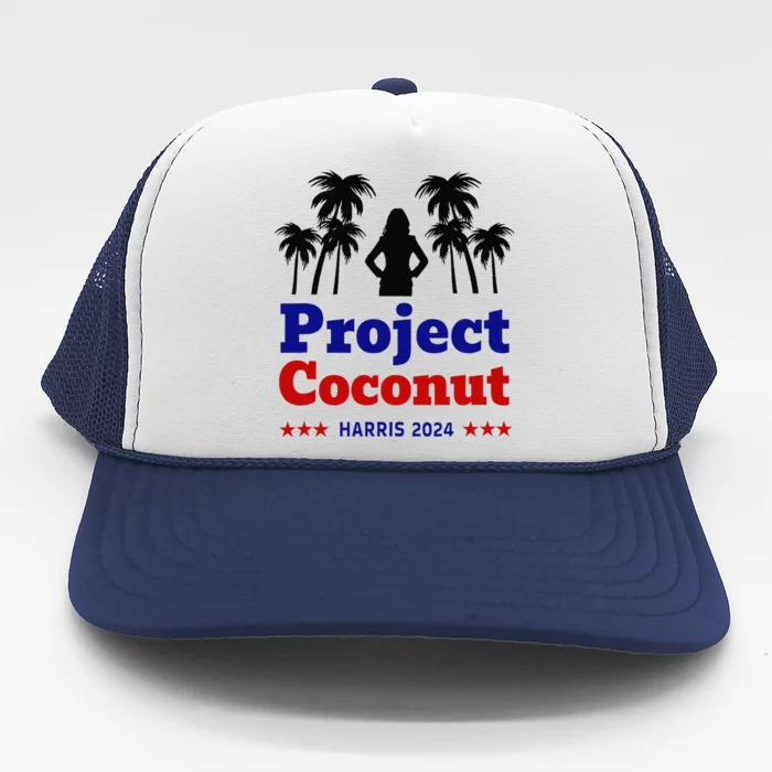 Project Coconut Kamala Harris 2024 Change Breaking Barriers Trucker Hat